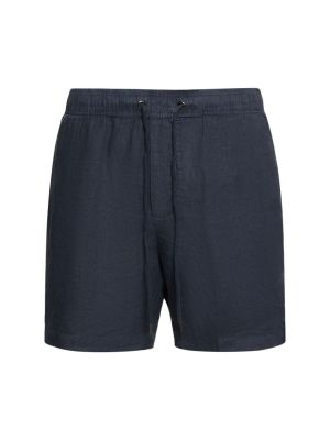 Pantalones cortos de lino James Perse azul