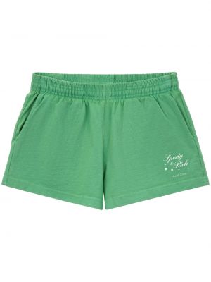 Pantaloni scurți cu stele Sporty & Rich verde