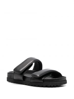 Sandale ohne absatz Giaborghini schwarz