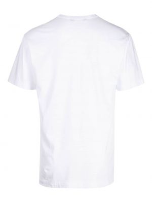 Koszulka bawełniana z nadrukiem Comme Des Garcons Homme Deux biała