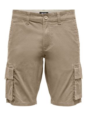 Pantalon cargo Only & Sons beige