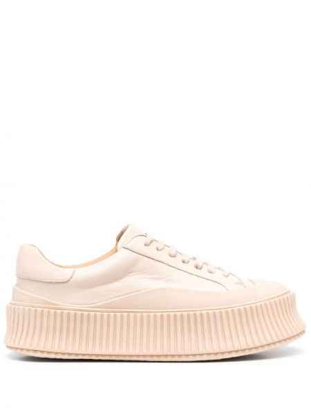 Snörning sneakers Jil Sander rosa