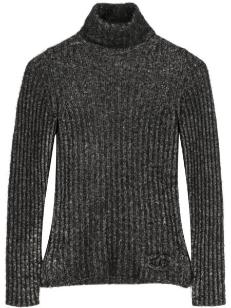 Дълъг пуловер Chanel Pre-owned сиво