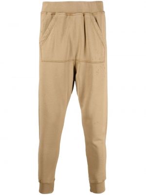 Pantalon de joggings en coton Dsquared2 beige
