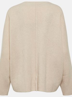Maglione di lana di seta di cachemire Brunello Cucinelli beige