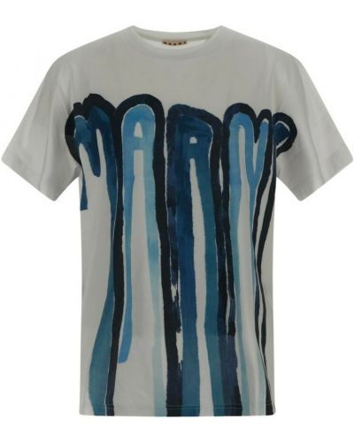 T-shirt Marni, niebieski