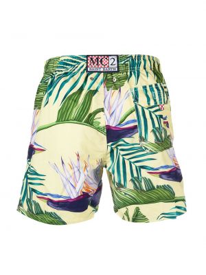 Shorts mit print mit tropischem muster Mc2 Saint Barth grün