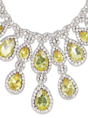 Krištáľový náhrdelník Moschino žltá