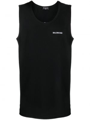Relaxed риза бродирана Balenciaga черно