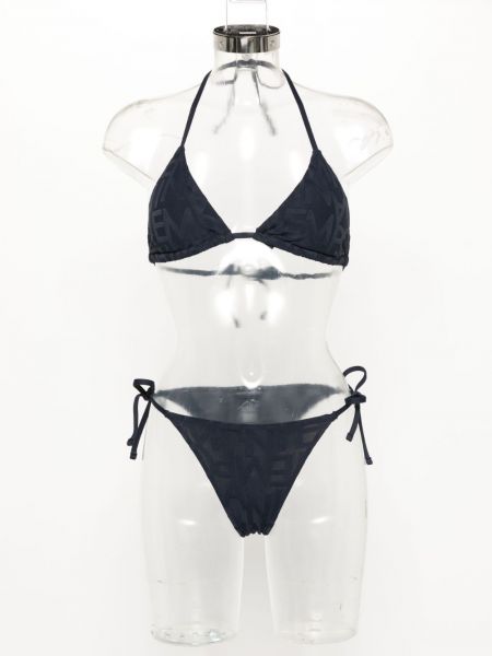 Bikini en jacquard Emporio Armani bleu