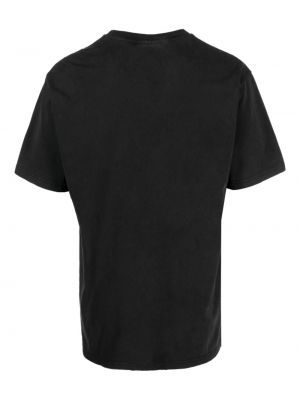 Koszulka bawełniana z nadrukiem Bluemarble czarna