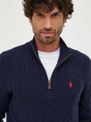 Шерстяной свитер Polo Ralph Lauren синий
