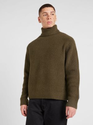 Džemperis ar augstu apkakli Weekday zaļš