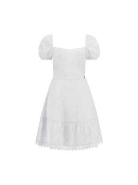 Sukienka midi Guess biała