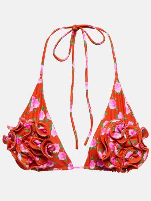 Bikini w kwiatki Magda Butrym czerwony