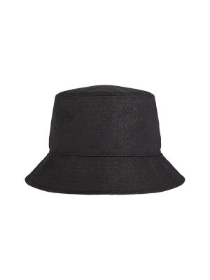Sombrero de tejido jacquard Calvin Klein negro