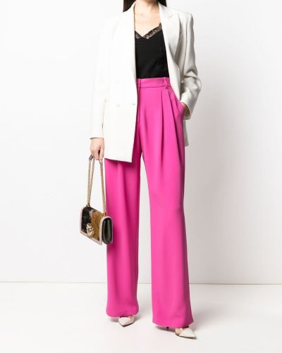 Pantalones de cintura alta bootcut Dolce & Gabbana rosa