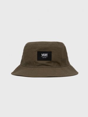 Bombažni klobuk Vans zelena