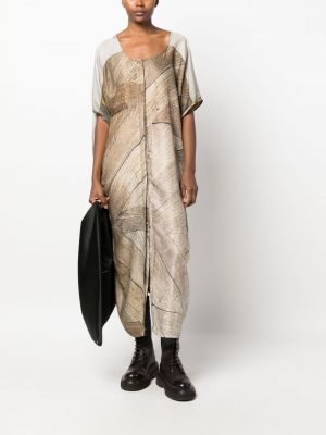 Kleid mit print Barbara Bologna braun