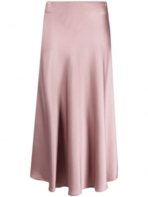 Saténová dlhá sukňa Herno ružová