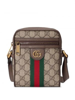 Чанта за ръка на райета Gucci