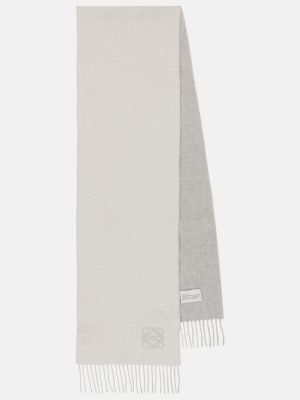 Bufanda de lana de cachemir con estampado de cachemira Loewe gris
