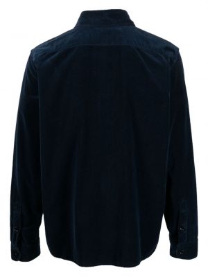 Košile na zip Aspesi modrá