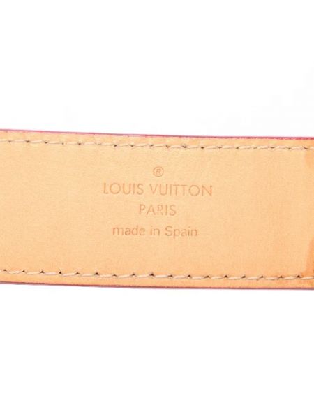 Cinturón de cuero retro Louis Vuitton Vintage rosa