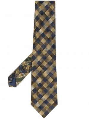 Карирана копринена вратовръзка с принт Ferragamo Pre-owned