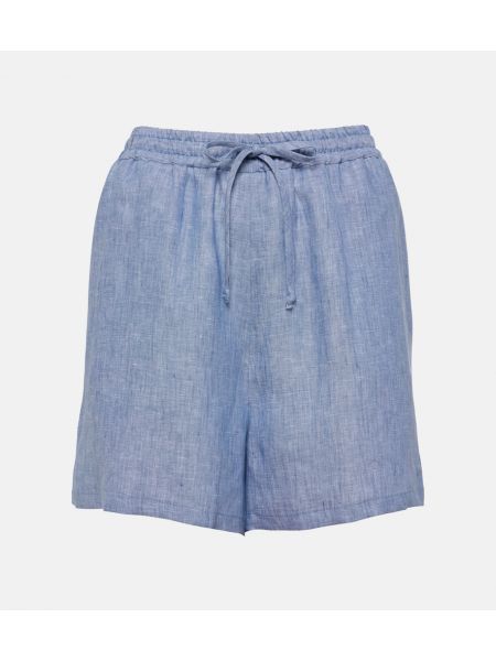 Linned bermudashorts Loro Piana blå