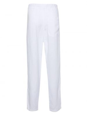 Lniane proste spodnie 120% Lino białe