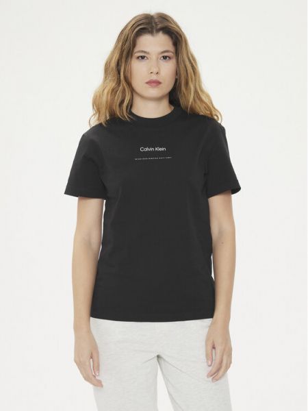Marškinėliai Calvin Klein juoda