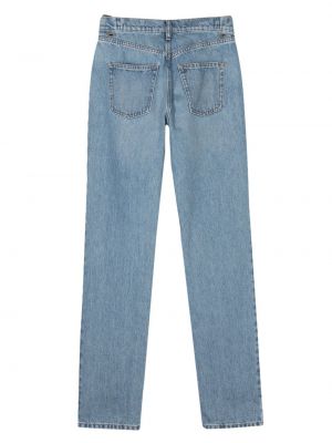 Straight fit džíny s vysokým pasem Coperni modré