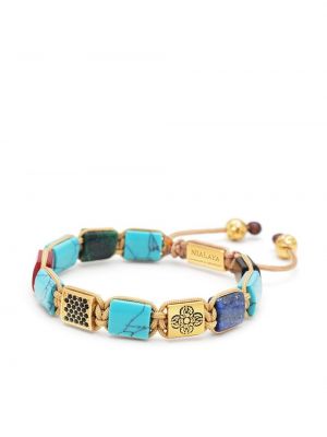 Křišťálový přívěsek s korálky Nialaya Jewelry zlatý