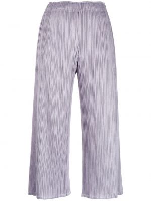 Veckade byxor 7/8 Pleats Please Issey Miyake lila