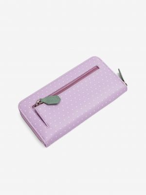Bodkovaná peňaženka Vuch fialová