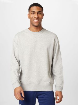 Меланжов пуловер Adidas Sportswear сиво