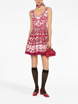 Šaty bez rukávů s potiskem Dolce & Gabbana