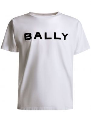 Bombažna majica s potiskom Bally