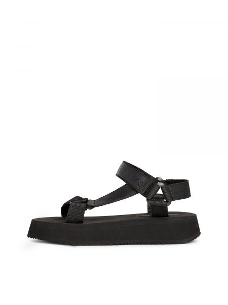 Sandale na zatvaranje na čičak Calvin Klein Jeans crna