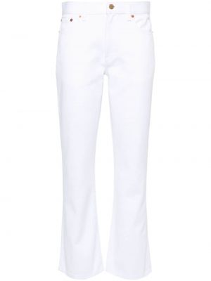 Jeans bootcut large Valentino Garavani blanc