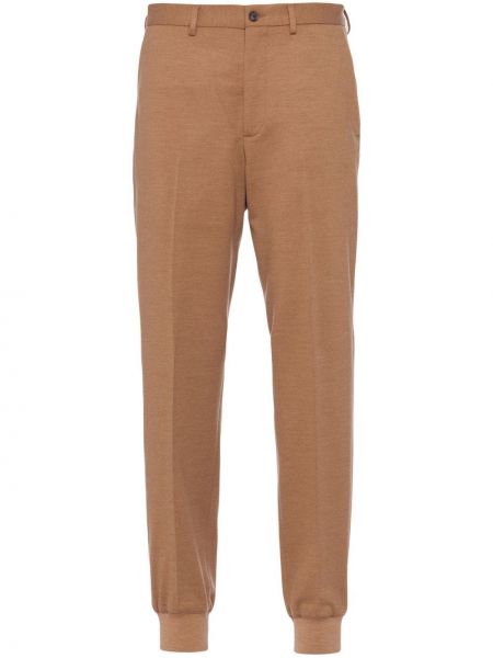 Pantalon de joggings en laine Prada marron