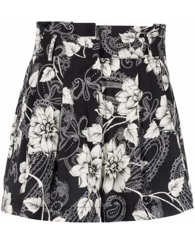 Trykt floral shorts Pinko svart