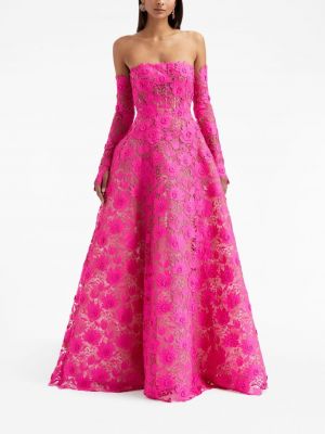Sukienka wieczorowa Oscar De La Renta różowa