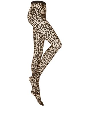 Chaussettes à imprimé léopard Wolford