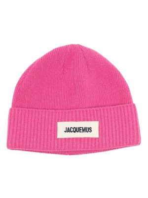Merinowolle woll mütze Jacquemus pink