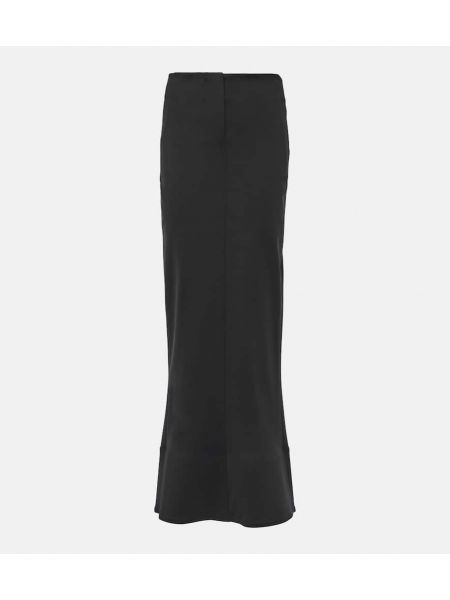 Pletené dlouhá sukně Jacquemus černé
