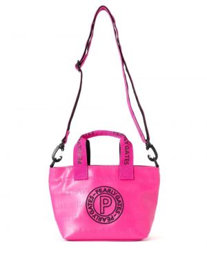 Nákupná taška s výšivkou Pearly Gates ružová