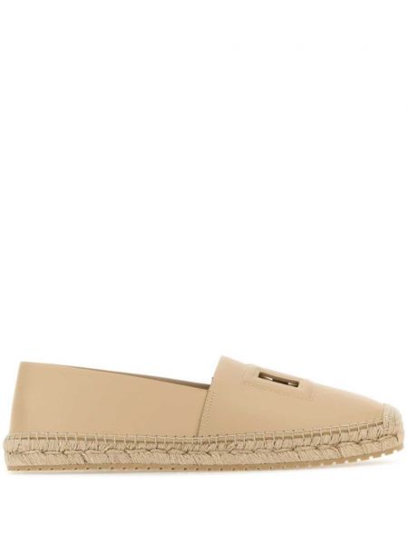 Læder espadrillos Dolce & Gabbana