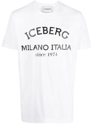 Raštuotas medvilninis marškinėliai Iceberg